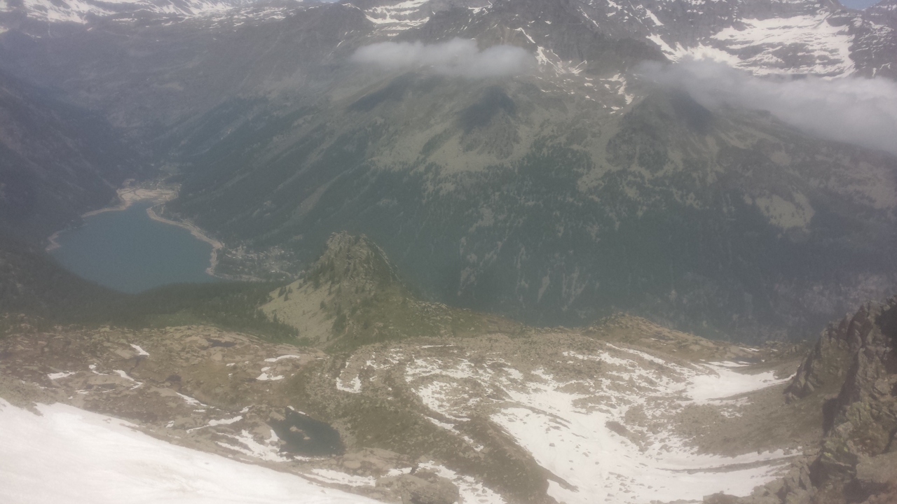 Blick zurück vom Pass aus