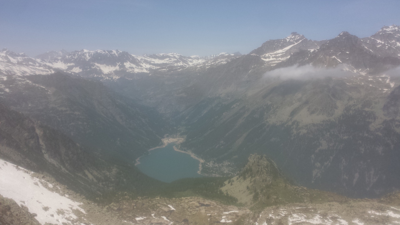 Blick zurück vom Pass aus